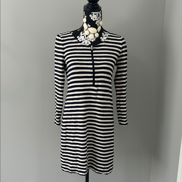 J. Crew Dresses & Skirts - J. Crew Navy and white nautical themed stripped dress size XS